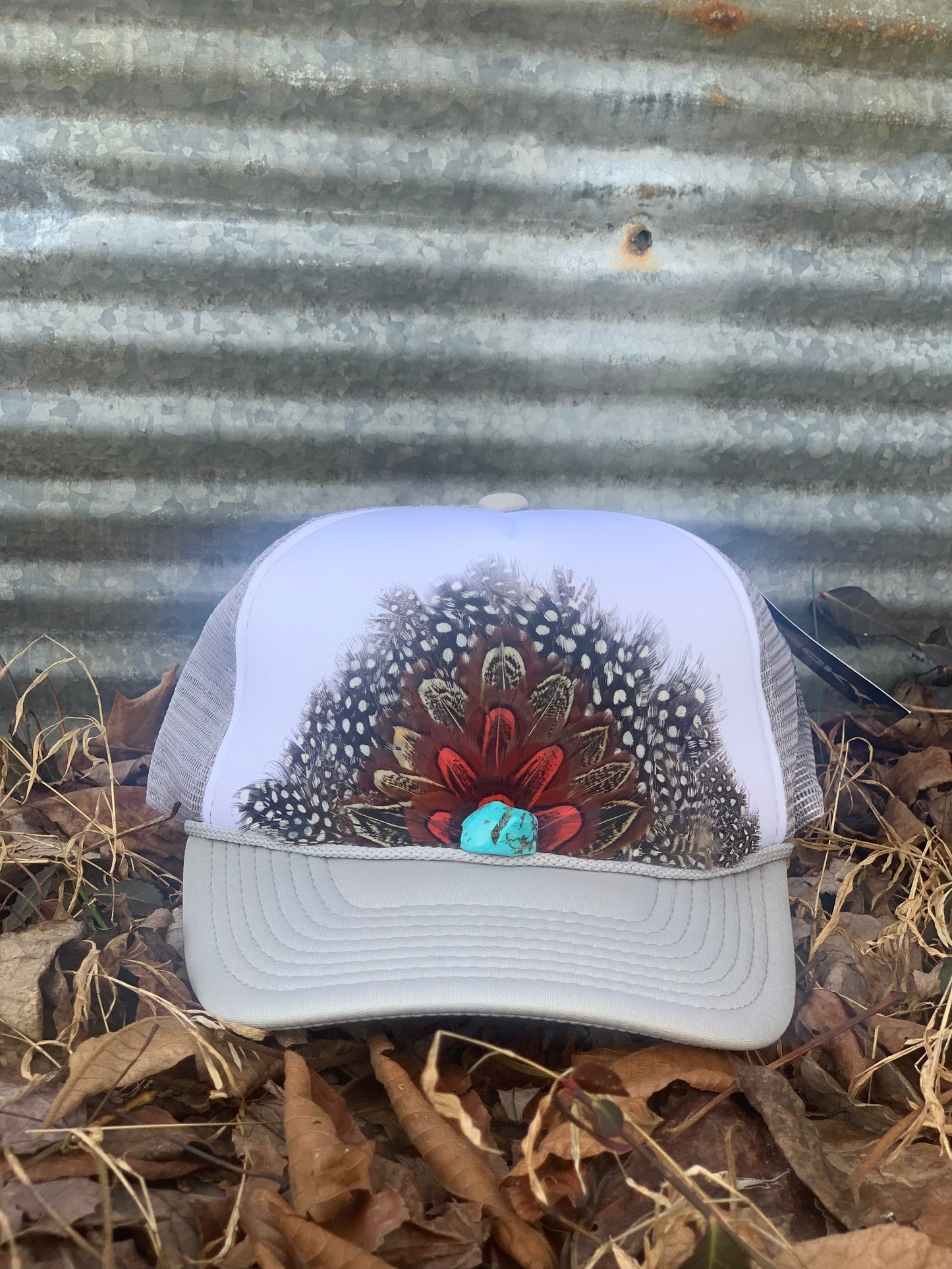 Feather Crown Trucker Hat