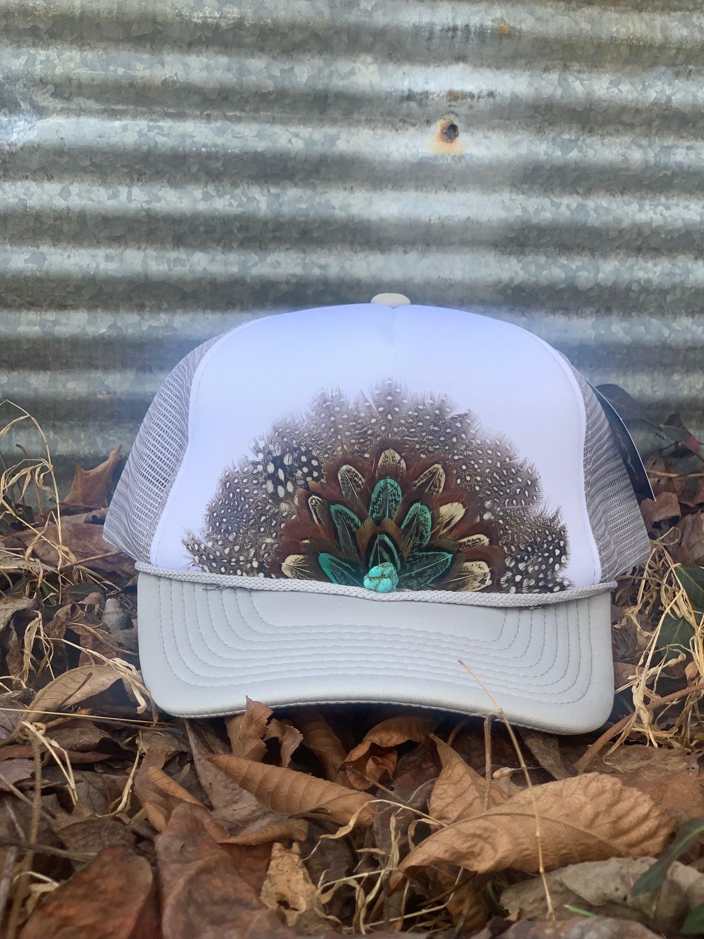 Feather Crown Trucker Hat
