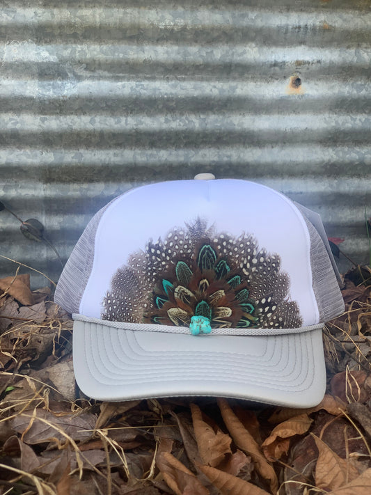 Feather Crown Trucker Hat