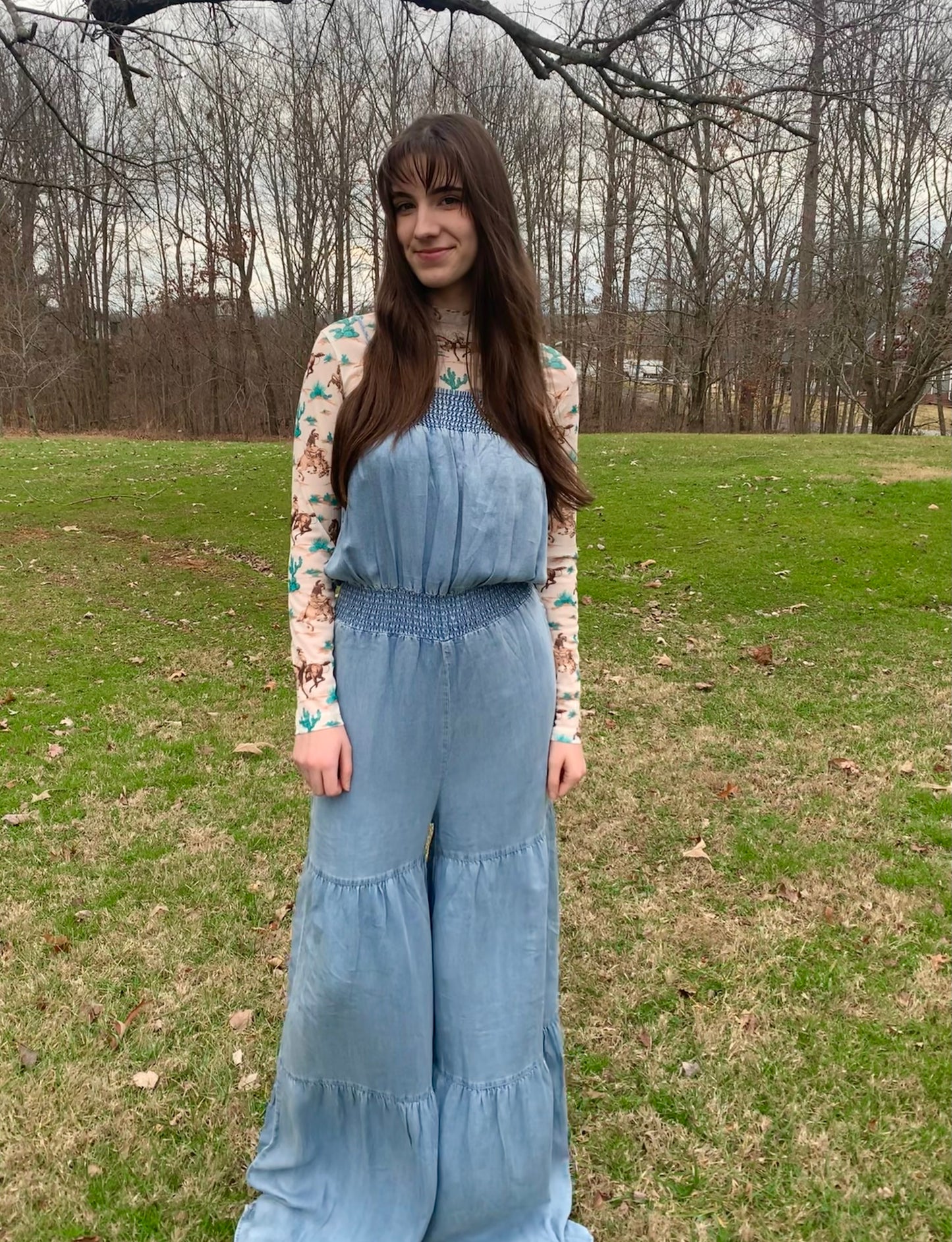 Cheyanne smocked jumpsuit