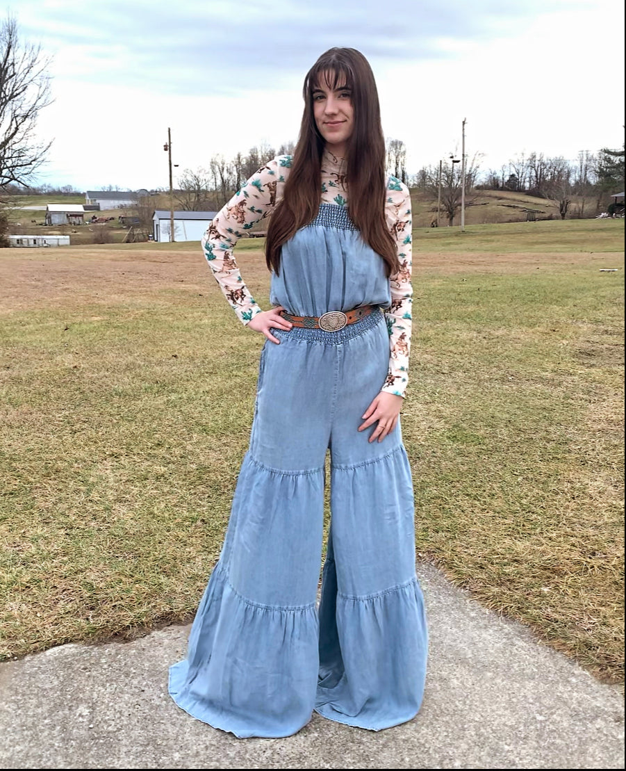 Cheyanne smocked jumpsuit