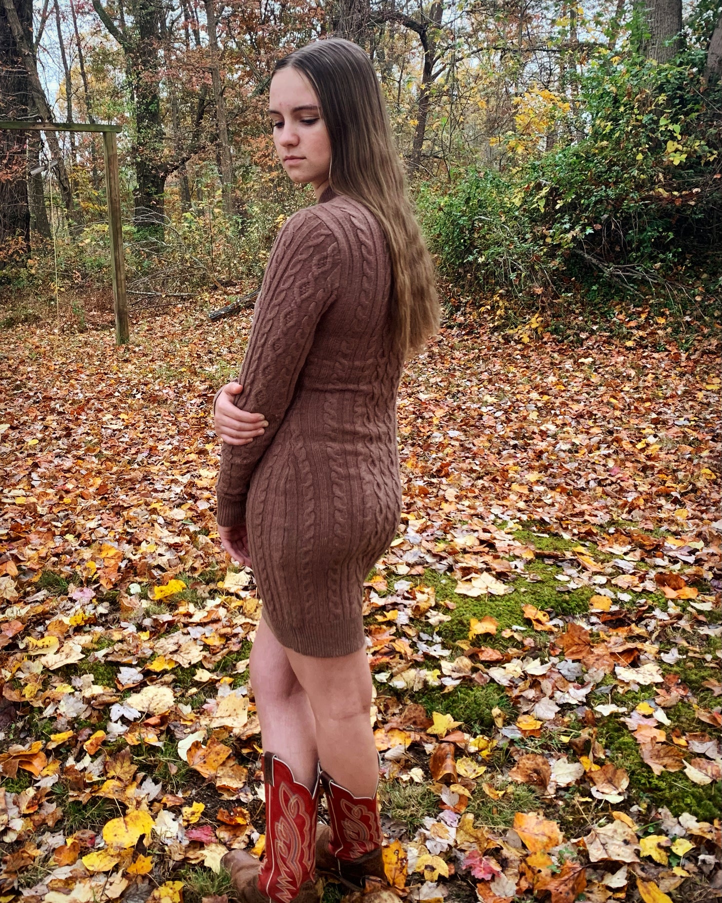 Mini Cable Sweater knit dress